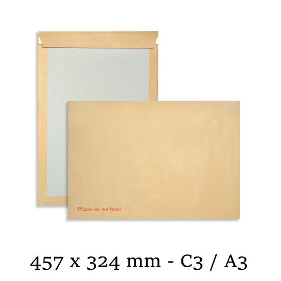 C3 A3 Manilla Hard Board Backed Envelopes
