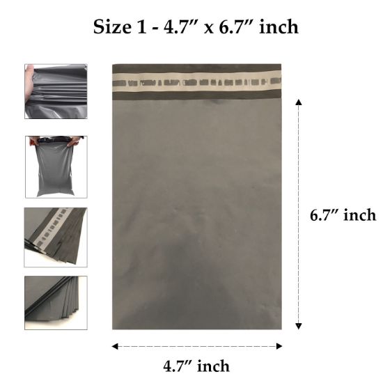 Grey mailing bags - 4.7x6.7" inch