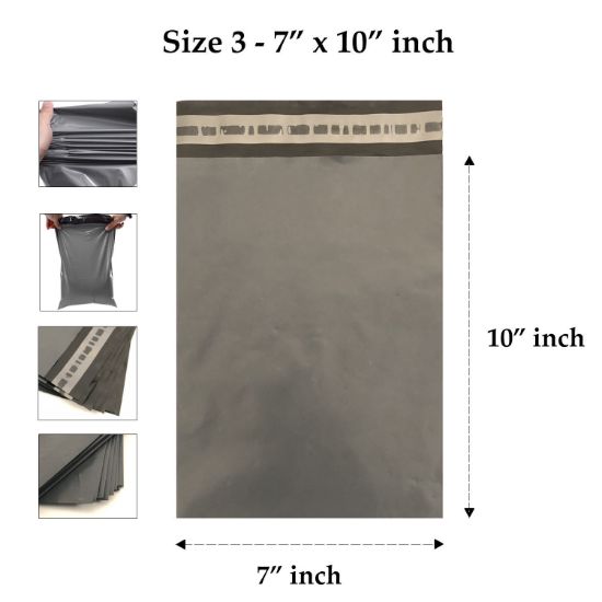 Grey mailing bags - 7x10" inch