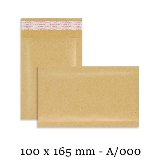 Bubble Padded Envelopes Various Sizes Gold & White EP1-90 x 165 mm, Gold, 100 
