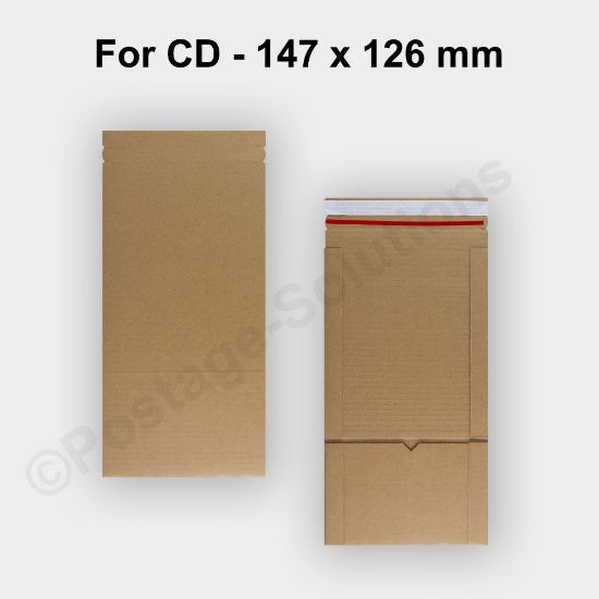 147x126 mm Brown Book Wrap Box Mailer