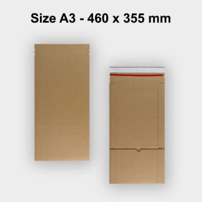 460x355 mm Brown Book Wrap Box Mailer