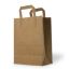 Medium Brown SOS Kraft Paper Bags With Flat Handles