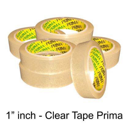 Prima Clear 1" inch Parcel Packing Tape 24mm X 66M