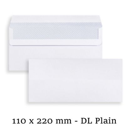 90g DL White Plain Commercial Envelopes Mailer