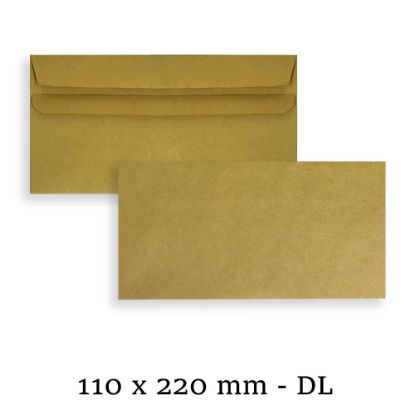 80g DL Manilla Plain Commercial Envelopes Mailer