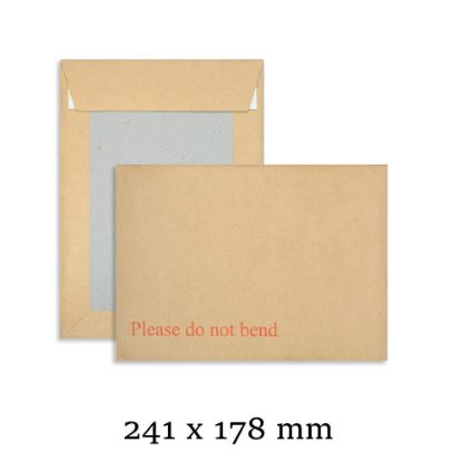125 C4 A4 Do not Bend Hard board back envelopes Manilla Cheapest good quality 