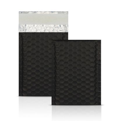 Metallic Bubble Envelopes - Black - 145x90 mm