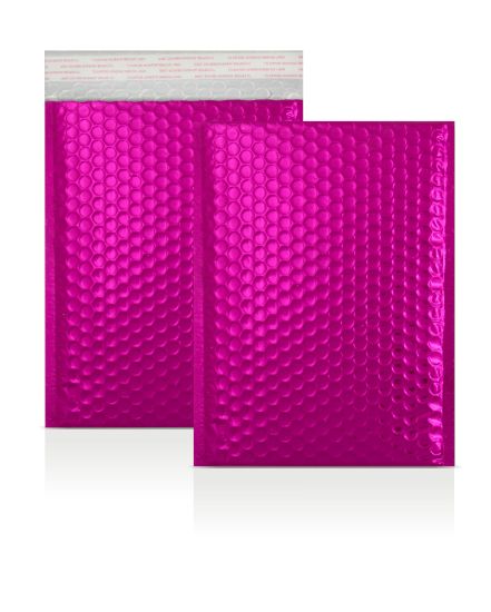 250x180 mm Hot Pink Metallic Bubble Envelopes