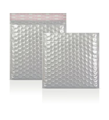 165x165 mm Silver Metallic Bubble Envelopes