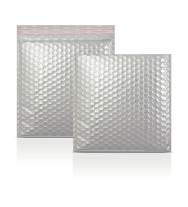 230x230 mm Silver Metallic Bubble Envelopes