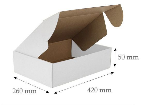 Die cut boxes(White) 420x260x50mm
