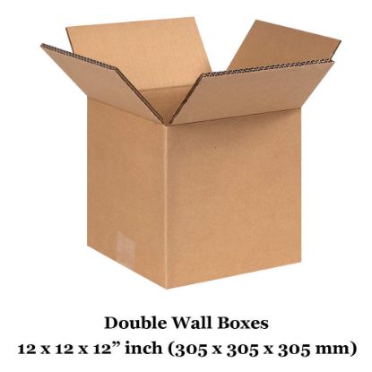Double wall cardboard boxes - 12x12x12" inch