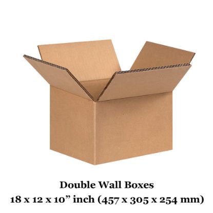 Double wall cardboard boxes - 18x12x10" inch