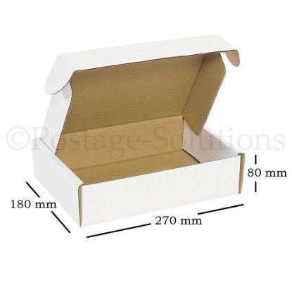 Die cut boxes(White) 270x180x80mm