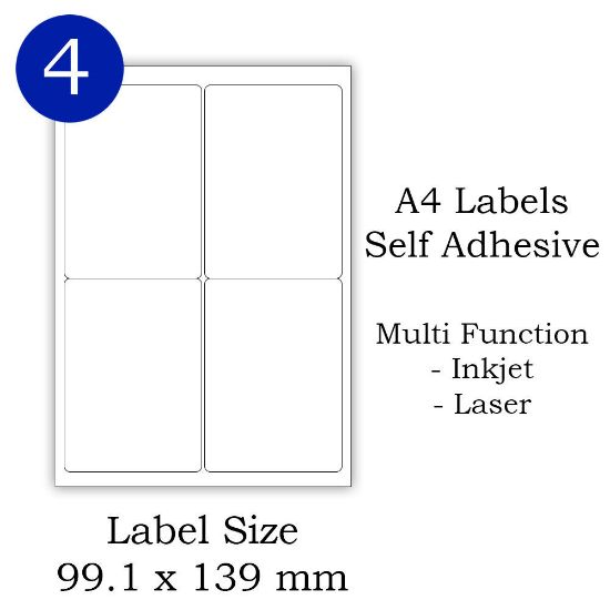 4 Labels Per Sheet Address Label
