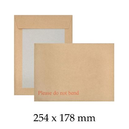 Board Backed Envelopes 254x178 mm