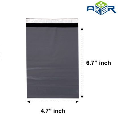 Picture of Grey Mailing Bags 4.7" x 6.7" - 120 x 170 mm - Pack of 100