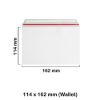 C6 All Board White Envelopes Mailer (Wallet Style)g