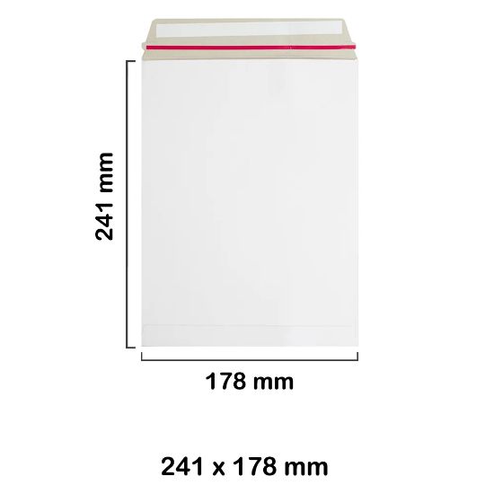 B5 All Board White Envelopes Mailer