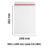 352x249mm White All Board Calendar Card Envelopes