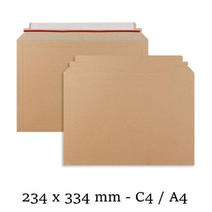 Picture of C4 Capacity Book Mailer Envelopes Peel & Seal Envelopes 234x334 mm - Box of 100