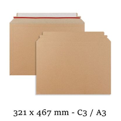 Picture of C3 Capacity Book Mailer Envelopes Peel & Seal Envelopes 321x467 mm - 400 GSM Card - Box of 100