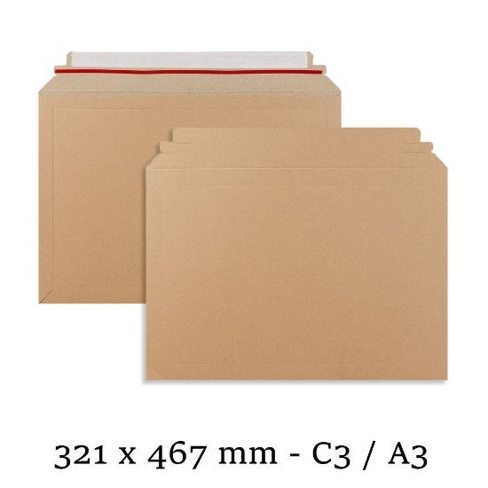 Picture of C3 Capacity Book Mailer (solid) Envelopes Peel & Seal Envelopes 321x467 mm - Box of 100