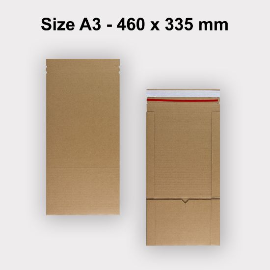 460x335 mm Brown Book Wrap Box Mailer