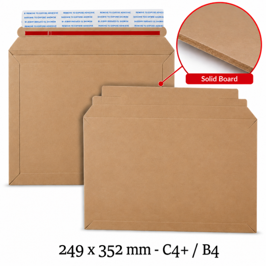 249x352 mm Capacity Book Mailer Envelopes Peel & Seal Envelopes