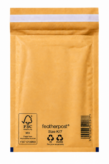 Picture of Featherpost Padded Envelopes Mailer Gold K/7 - 470 x 350 mm - Box of 50