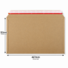 321 x 467mm Brown Rigid Cardboard Book Mailer with Peel & Seal Closure – Internal Dimensions